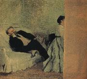 Edgar Degas Mr Edward and Mis Edward oil on canvas